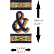 TILE LETTERS AND NUMBERS  A01456.&