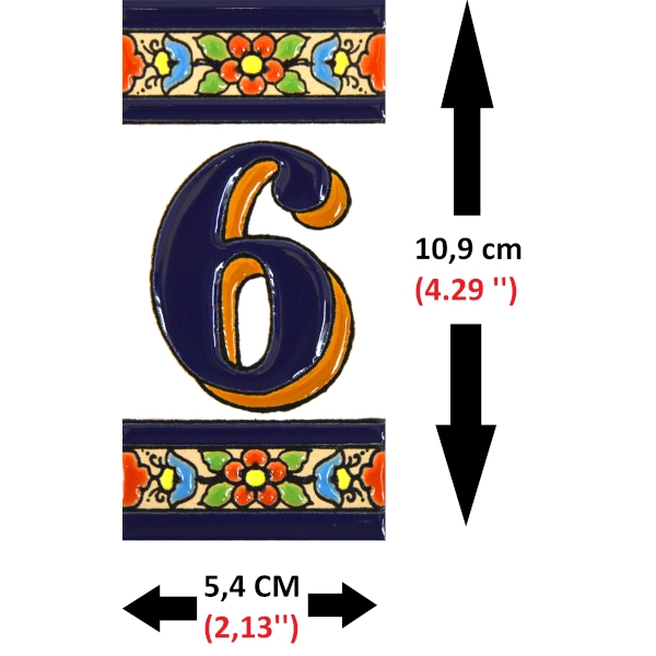 simboli per il disegno MOSAICO MEDIANO y FLOR MEDIANO Supporto cornice metallica di color nero per azulejos lettere numeri Supporto per 10 PEZZI 58,5 cm x 16,5 cm 