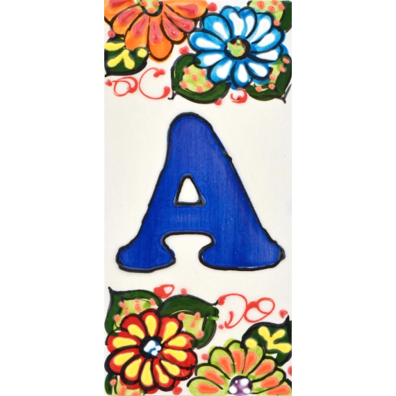 LETTERS AND NUMBERS TILE  A41302.A