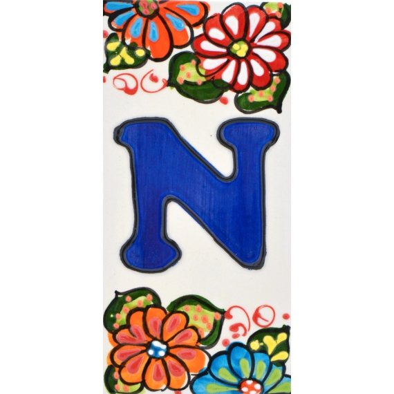 LETTERS AND NUMBERS TILE  A41302.N