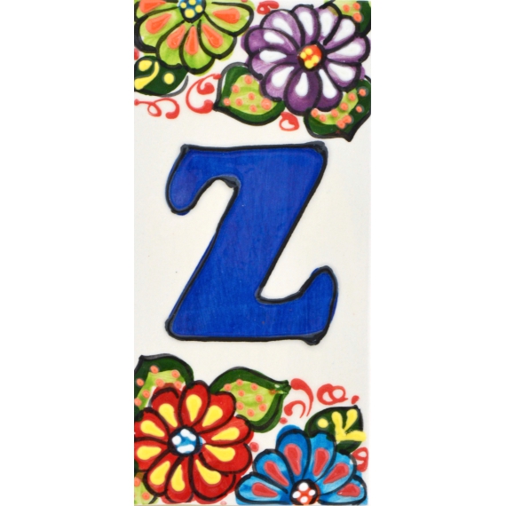 LETTERS AND NUMBERS TILE  A41302.Z