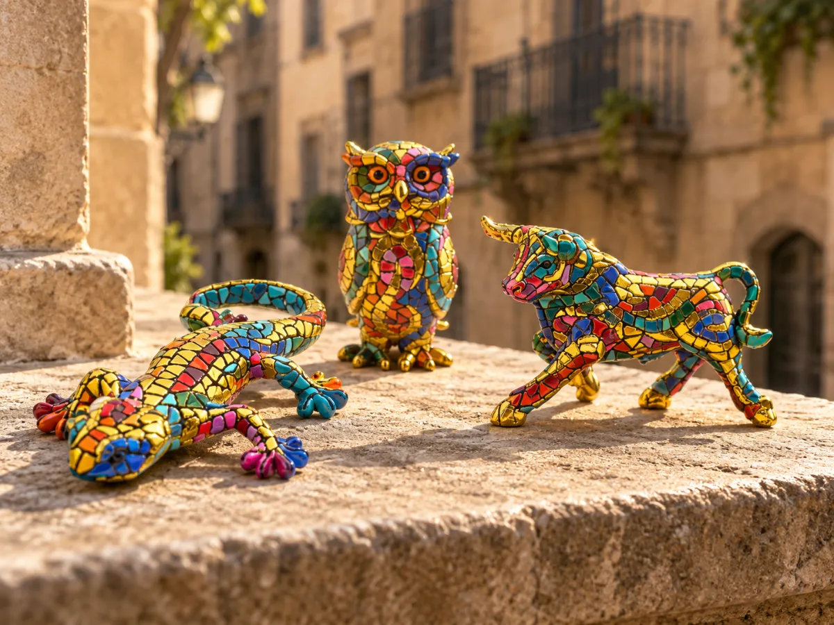Recuerdos de Barcelona en trencadís