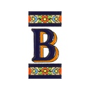 Lettera B in Piastrella – Collezione Fiori (Medio)