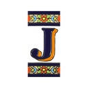 Lettera J in Piastrella – Collezione Fiori (Medio)
