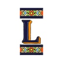 Lettre L en Carreau – Collection Fleurs (Moyen)