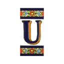 Lettre U en Carreau – Collection Fleurs (Moyen)