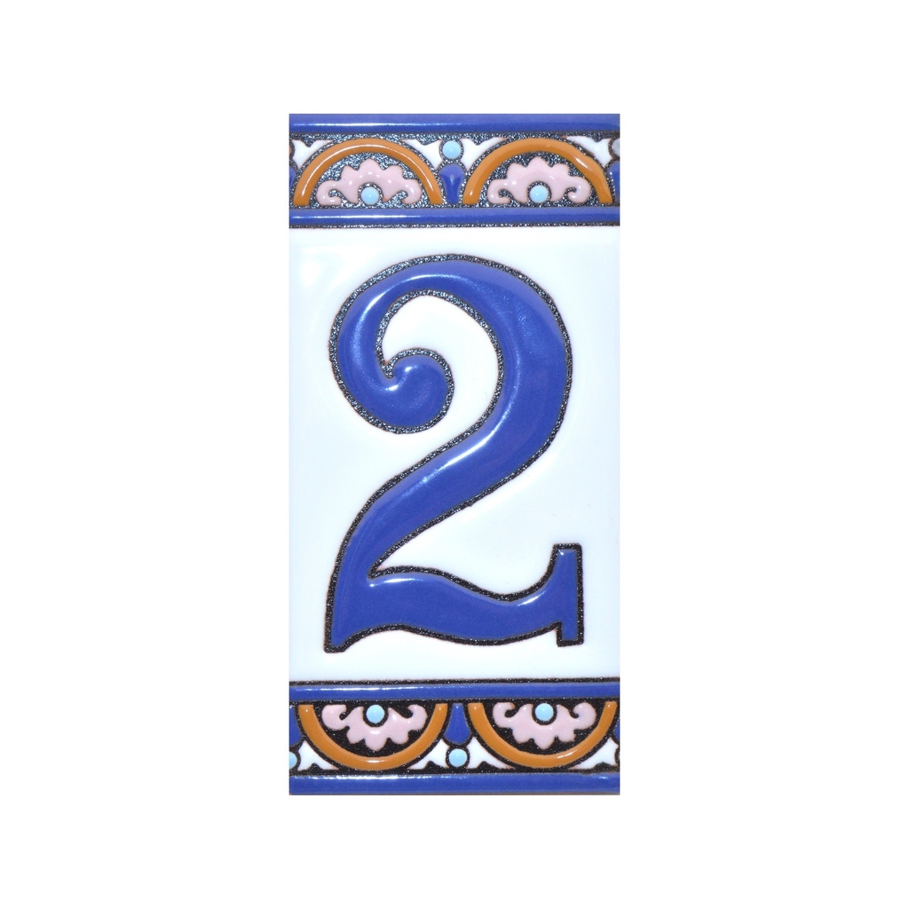 [A10168.2] Number 2 Tile – Arch Collection (Large)