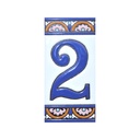 Numero 2 in Piastrella – Collezione Arco Grande
