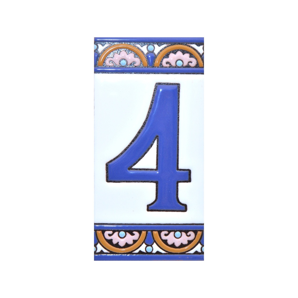 Número 4 en Rajola – Col·lecció Arc Gran
