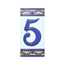 Numero 5 in Piastrella – Collezione Arco Grande