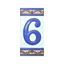 Chiffre 6 en Carreau – Collection Arc Grand