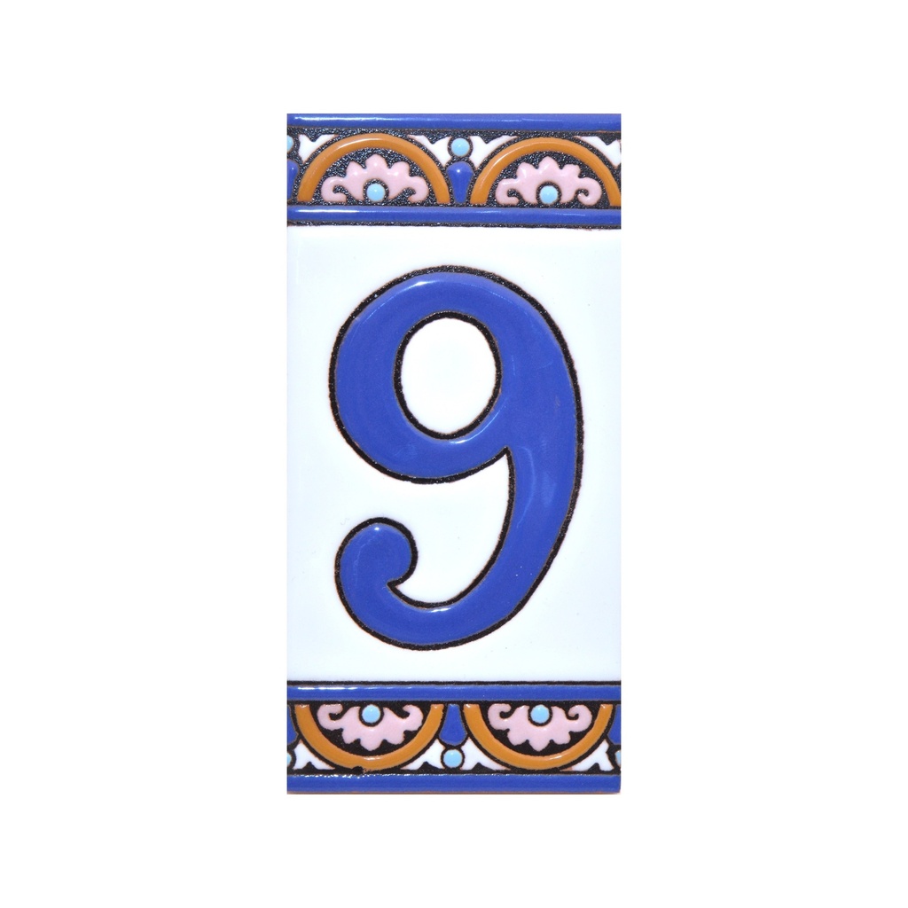 [A10168.9] Number 9 Tile – Arch Collection (Large)