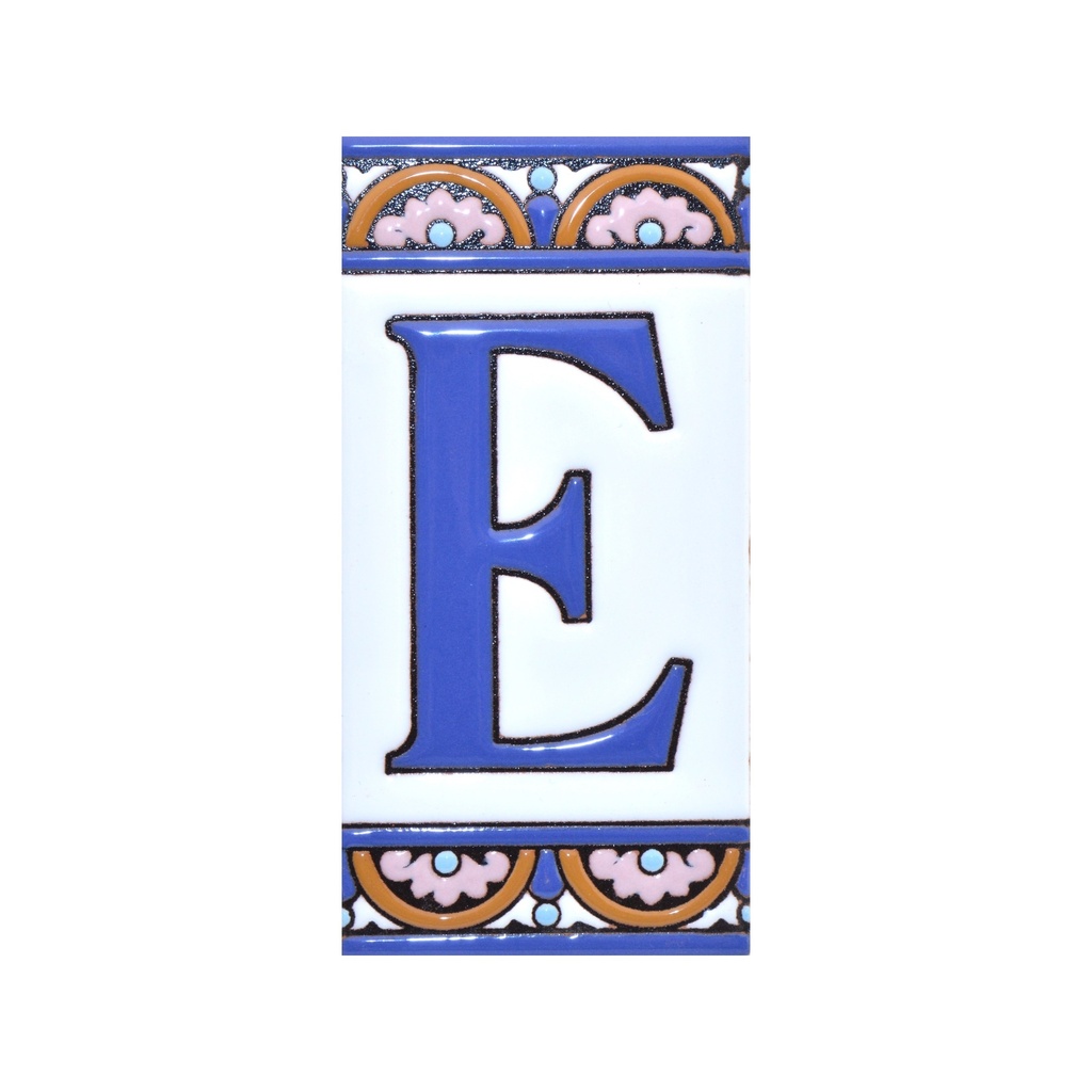 [A10168.E] Lettera E in Piastrella – Collezione Arco Grande