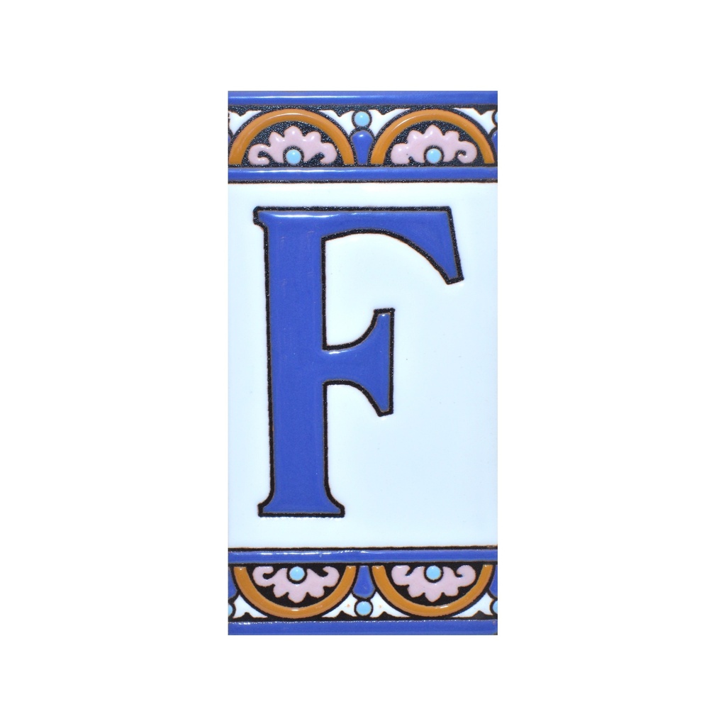 Letter F Tile – Arch Collection (Large)
