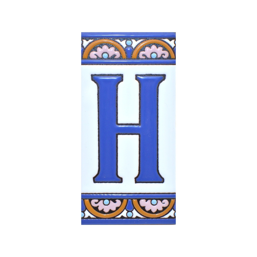 [A10168.H] Lettre H en Carreau – Collection Arc Grand