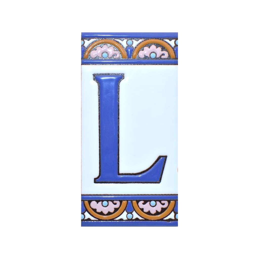 [A10168.L] Lettera L in Piastrella – Collezione Arco Grande