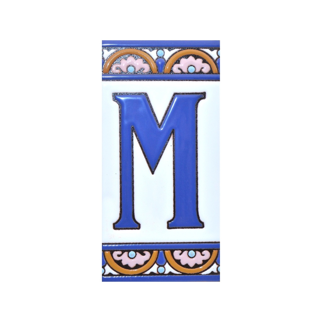 [A10168.M] Lettre M en Carreau – Collection Arc Grand