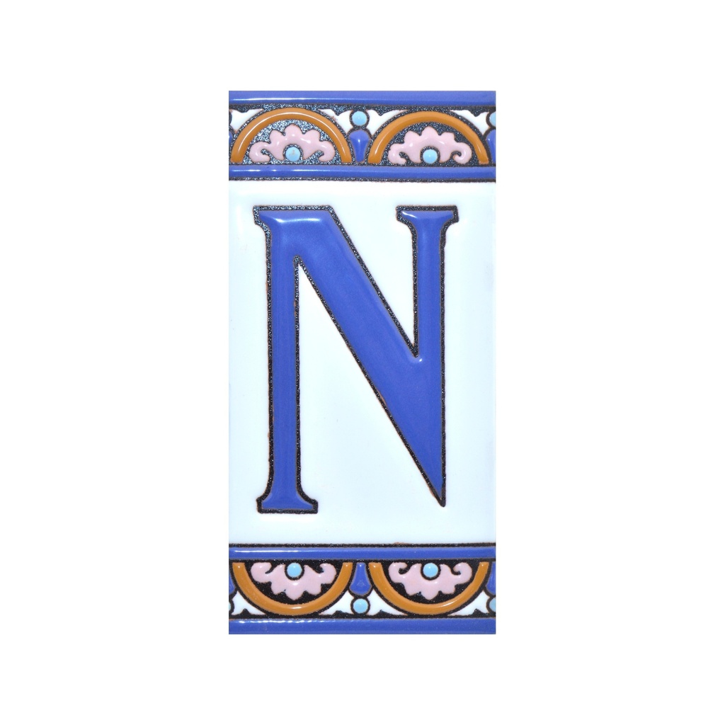 [A10168.N] Lettre N en Carreau – Collection Arc Grand