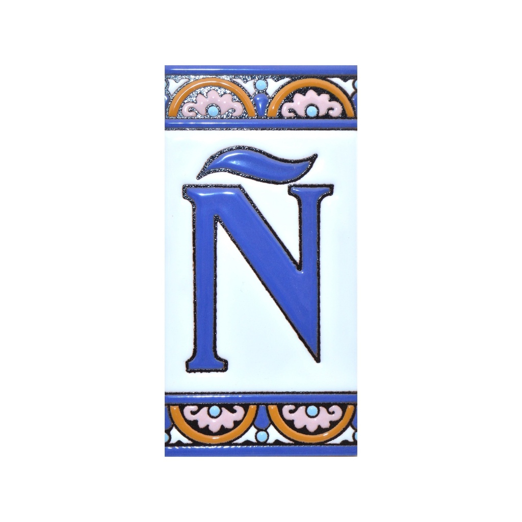 Letra Ñ en Azulejo – Colección Arco Grande
