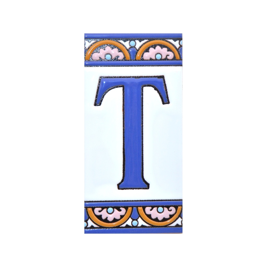 [A10168.T] Lettera T in Piastrella – Collezione Arco Grande