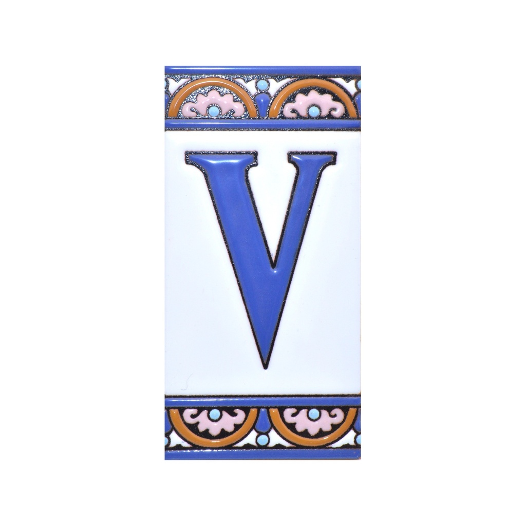 [A10168.V] Lettre V en Carreau – Collection Arc Grand
