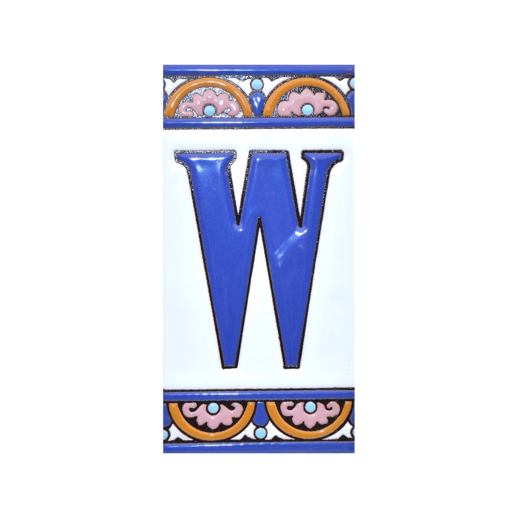 [A10168.W] Lettre W en Carreau – Collection Arc Grand