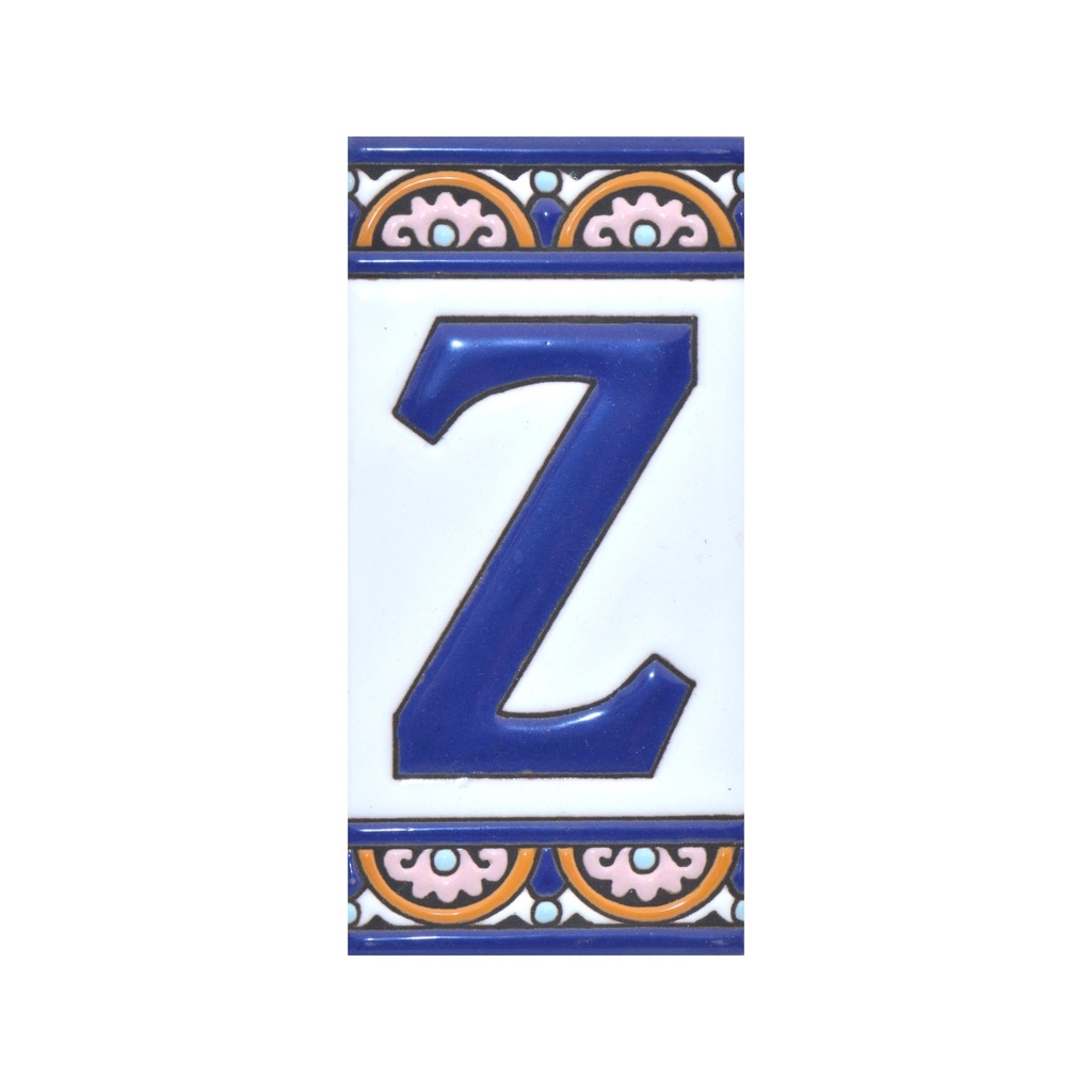 Letra Z en Azulejo – Colección Arco Grande