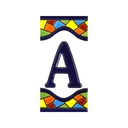 Lettre A en Carreau – Collection Mosaïque (Moyen)