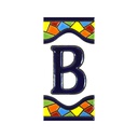 Letra B en Azulejo – Colección Mosaico Mediano
