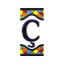 Letter Ç Tile – Mosaic Collection (Medium)