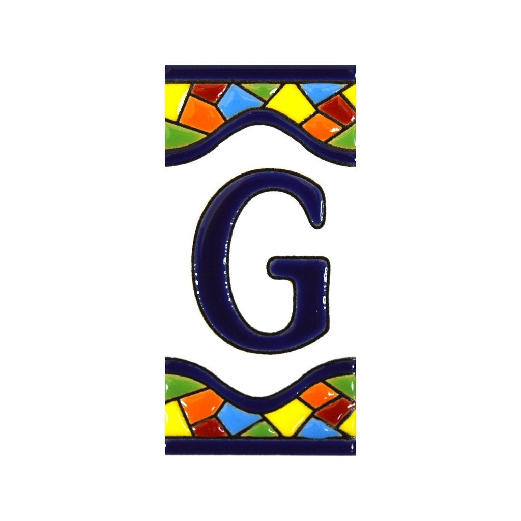 [A17307.G] Letter G Tile – Mosaic Collection (Medium)