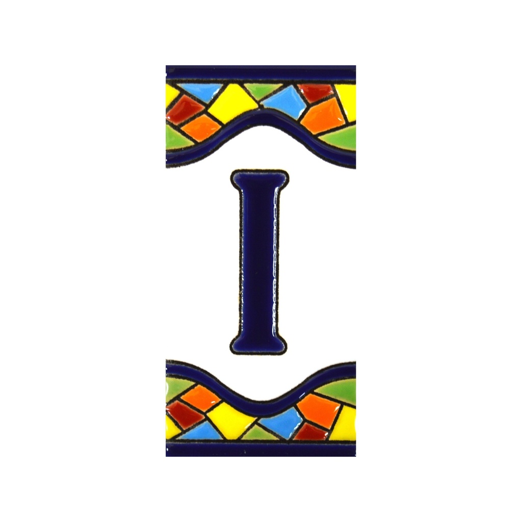 [A17307.I] Letter I Tile – Mosaic Collection (Medium)