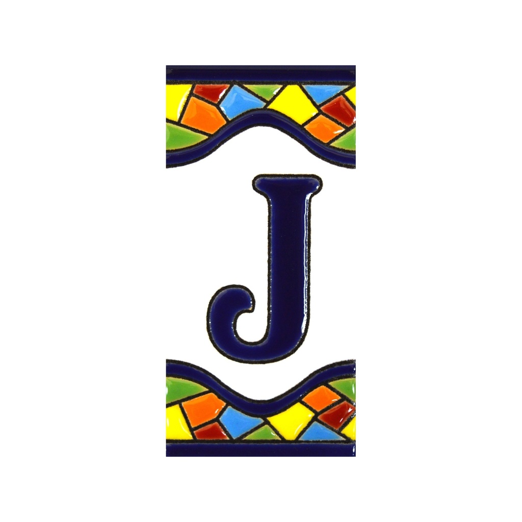 [A17307.J] Lletra J en Rajola – Col·lecció Mosaic Mitjà