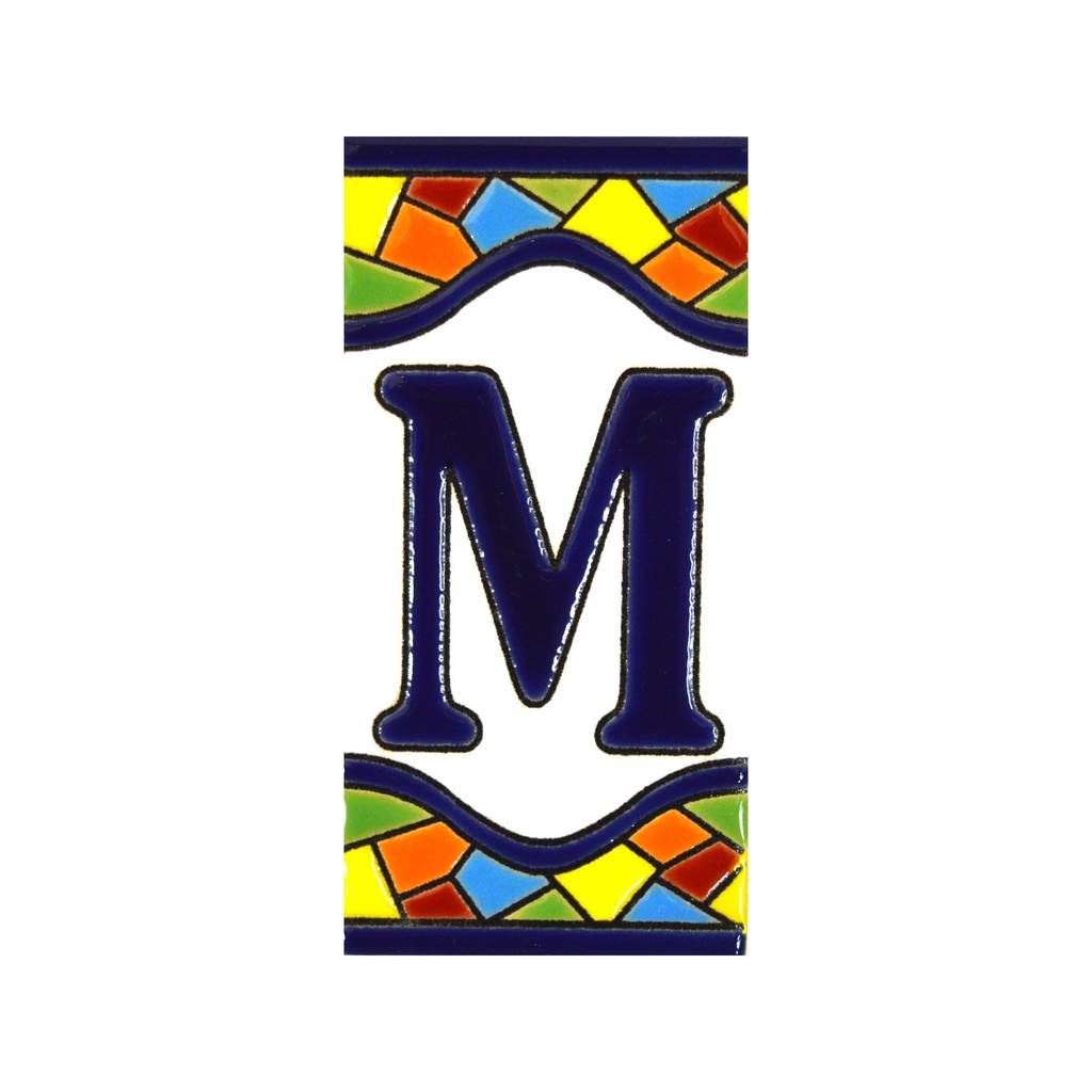 Lletra M en Rajola – Col·lecció Mosaic Mitjà