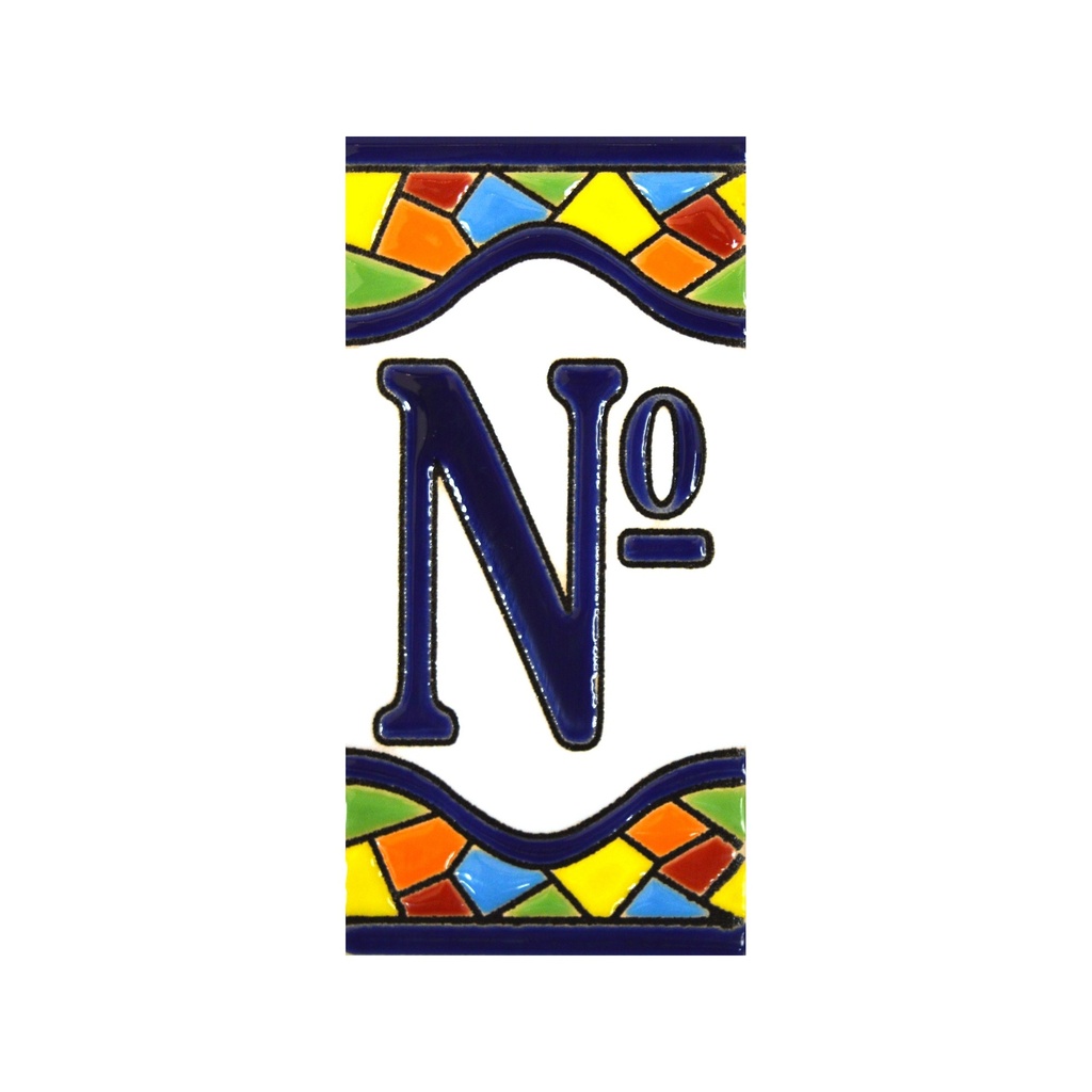Símbol Nº en Rajola – Col·lecció Mosaic Mitjà