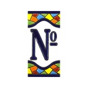 Simbolo Nº in Piastrella – Collezione Mosaico (Medio)