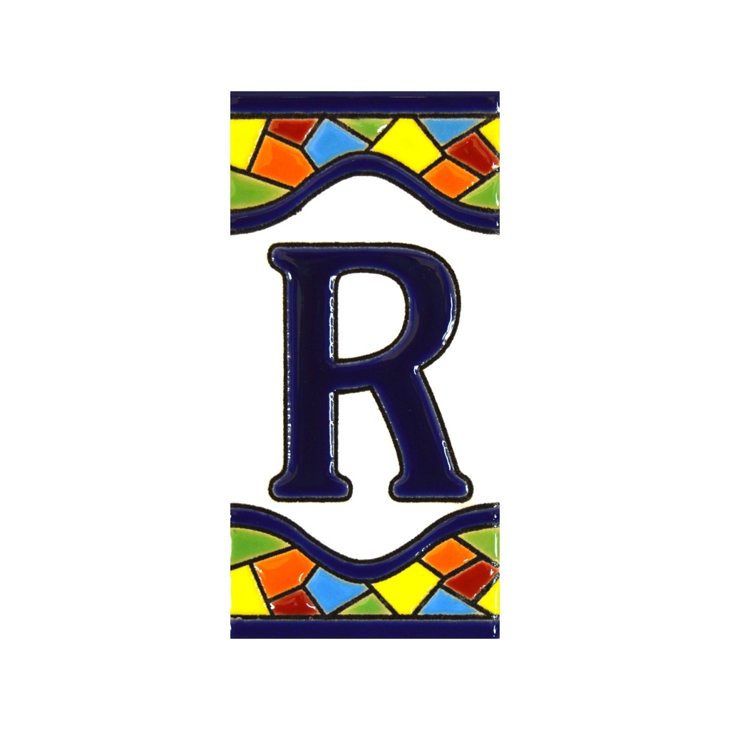 Lettera R in Piastrella – Collezione Mosaico (Medio)