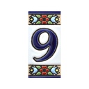 Number 6 Tile – Flowers Collection (Mini)