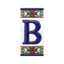 Letra B en Azulejo – Colección Flores Mini