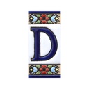 Letter D Tile – Flowers Collection (Mini)