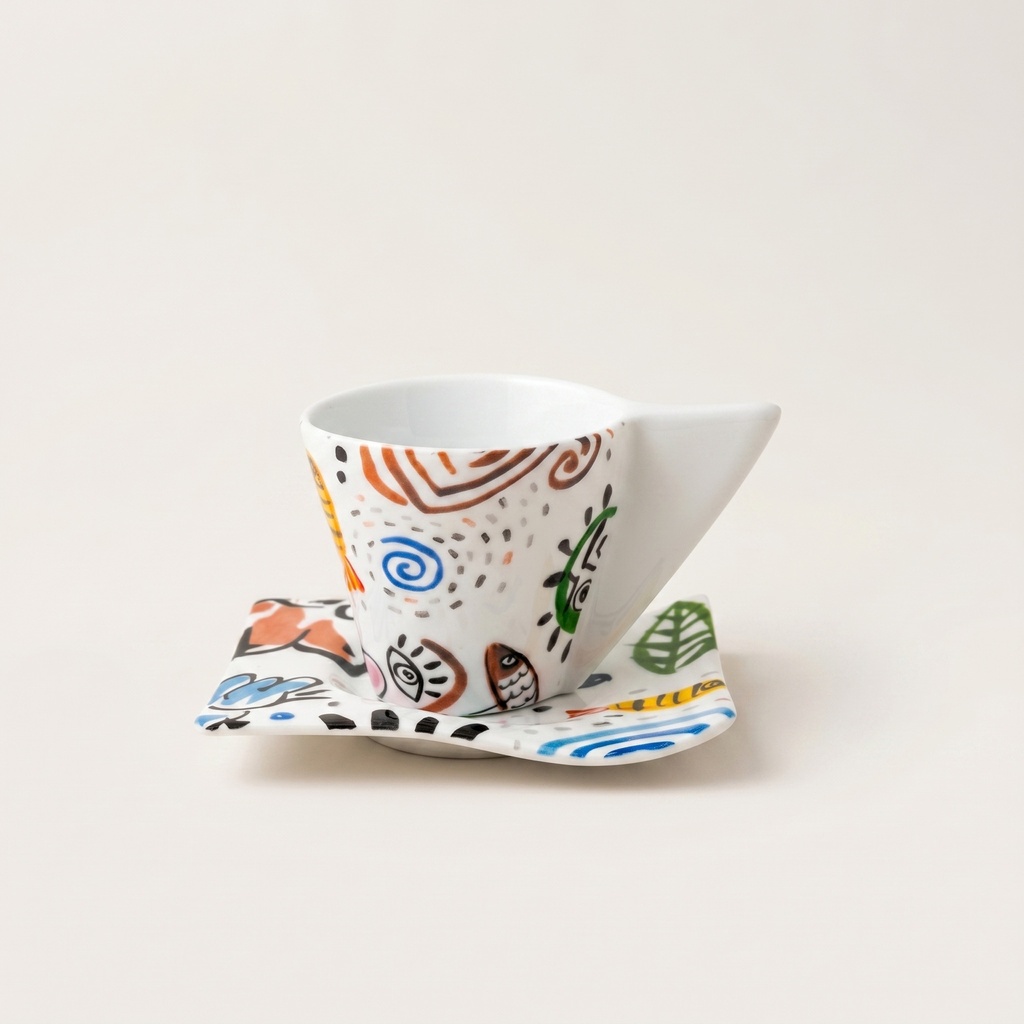 [60596] ALFA CUP AND SAUCER CUBISME IMAGINE