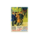 Cartel Póster publicitario de chapa metálica con diseño retro vintage de Catalunya / España. Tin sign. 30 cm x 20 cm (ANIS EL GORDO)