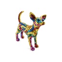Golden Mosaic Chihuahua – Gaudí-Style Decorative Figurine
