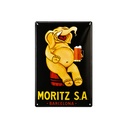 Tin poster sign, with retro vintage design from Catalunya/Spain. Tin sign. (ELEFANTE MORITZ)