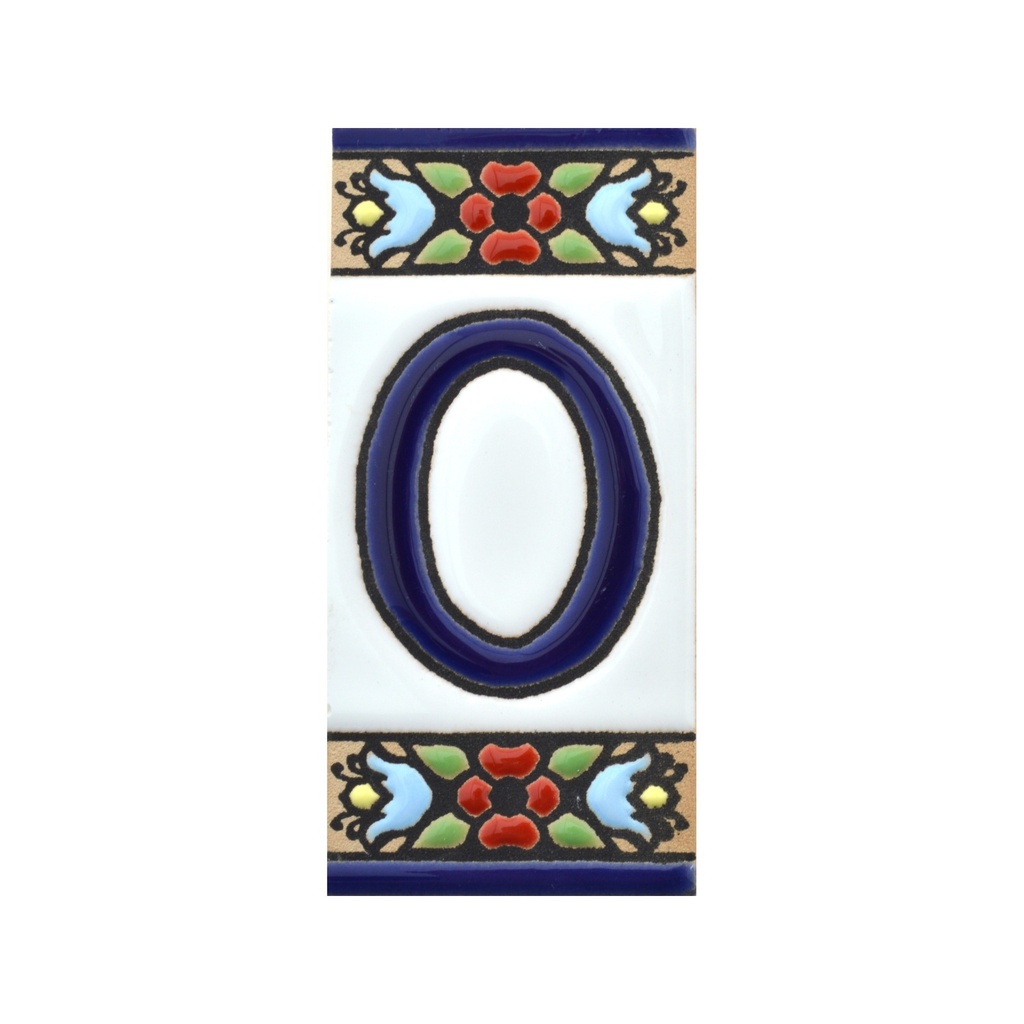 Letras y Números en Azulejo – Colección Flores Mini