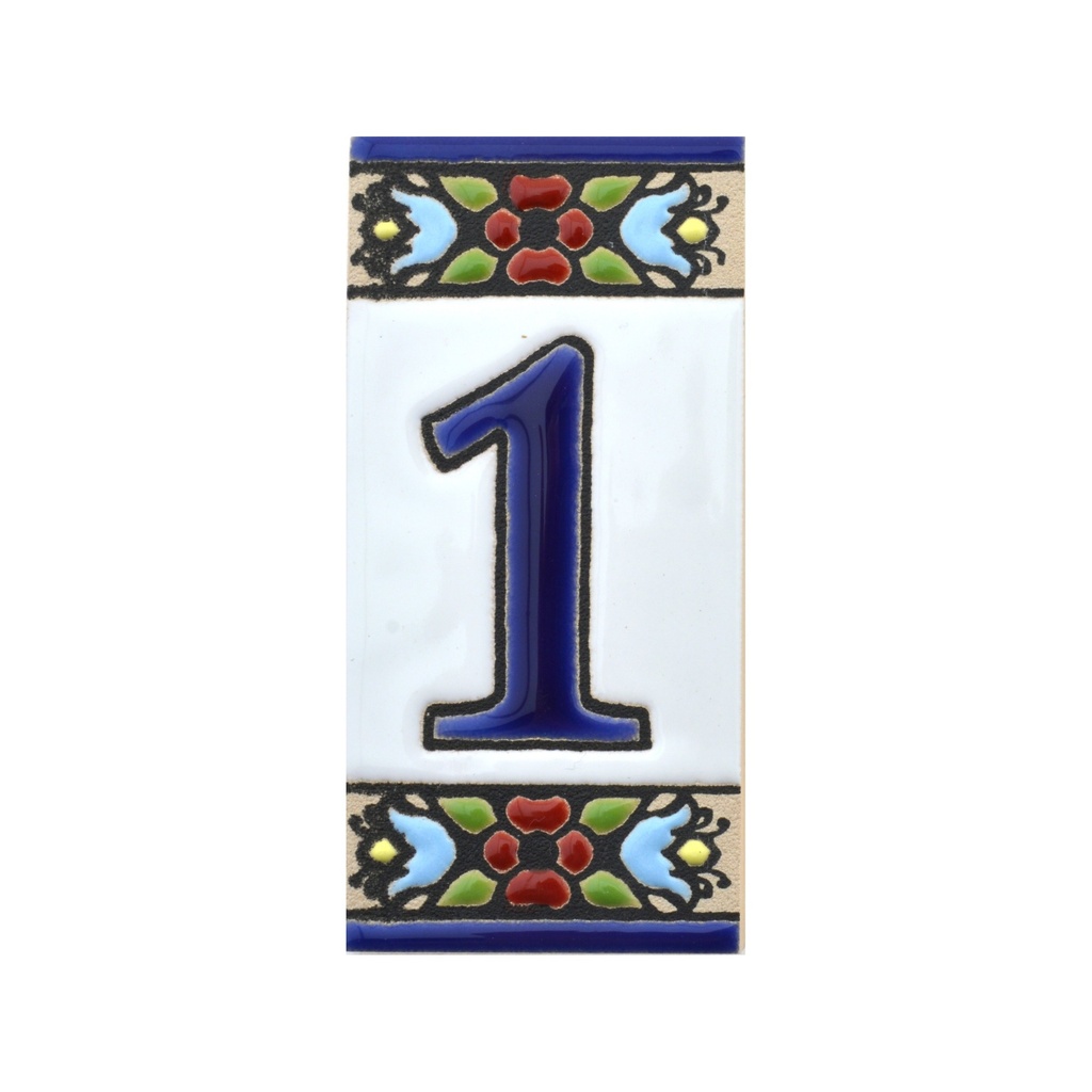 Letters & Numbers Tile – Flowers Collection (Mini)
