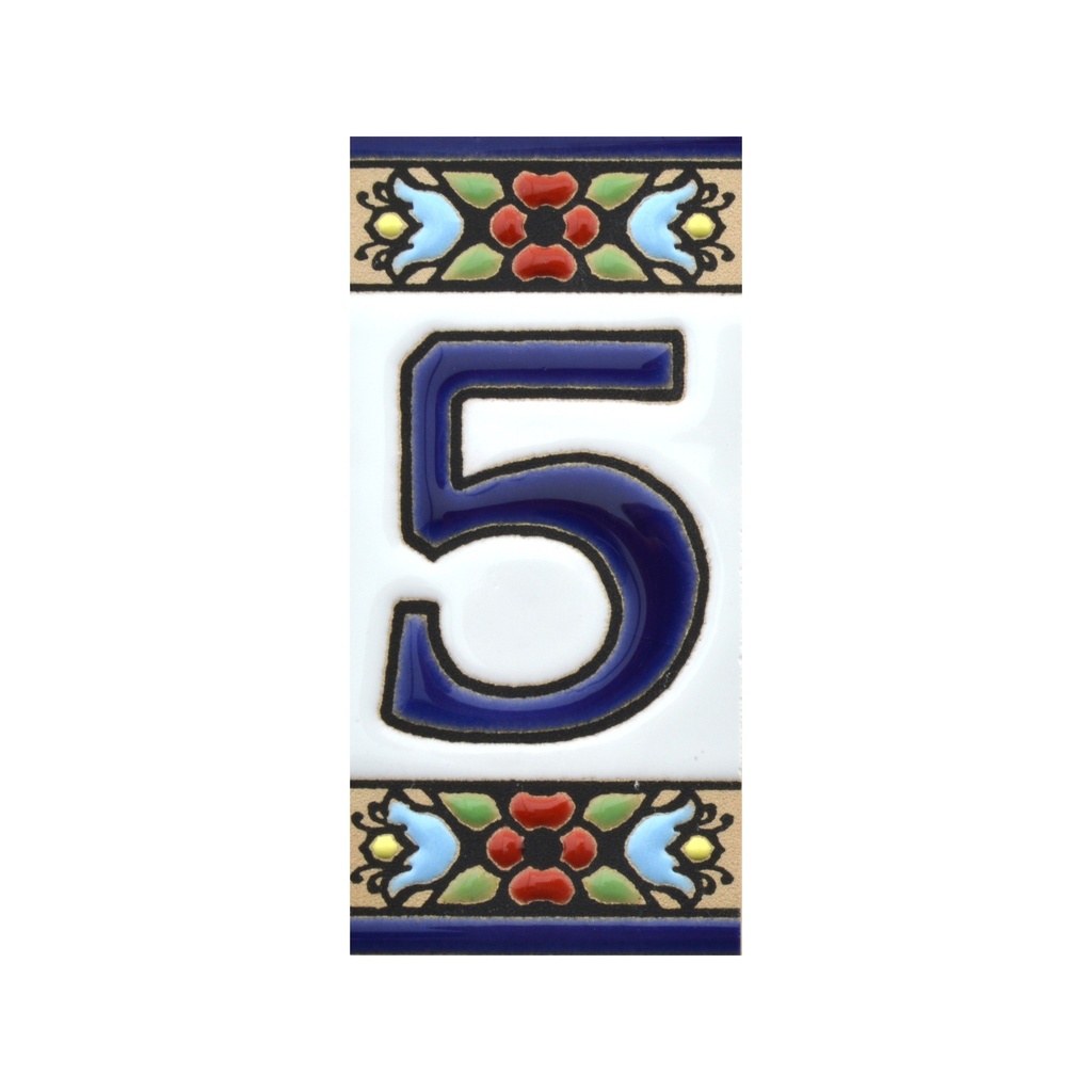 Letters & Numbers Tile – Flowers Collection (Mini)
