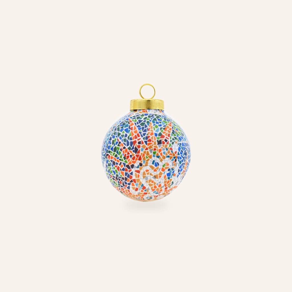 [57834] Pallina di Natale Soles – Mosaico Ispirato a Gaudí – 6 cm