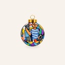 Pallina di Natale Cubisme – Design Cubista Multicolore – 6 cm